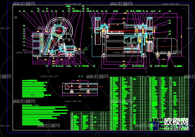 鄂式破碎机总装节点大样下载