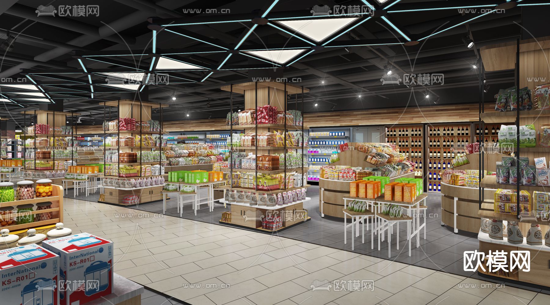 超市百货 特产零食 散装食品3d模型下载