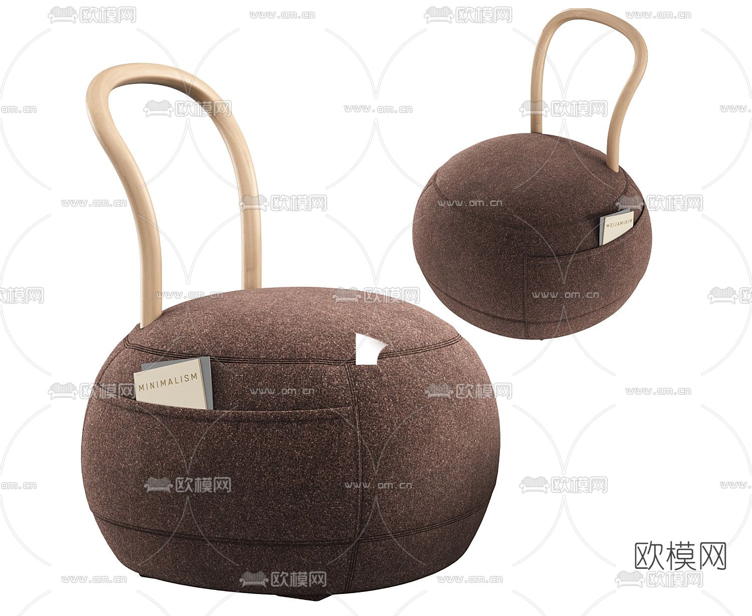 现代休闲沙发3d模型下载（渲染图1）