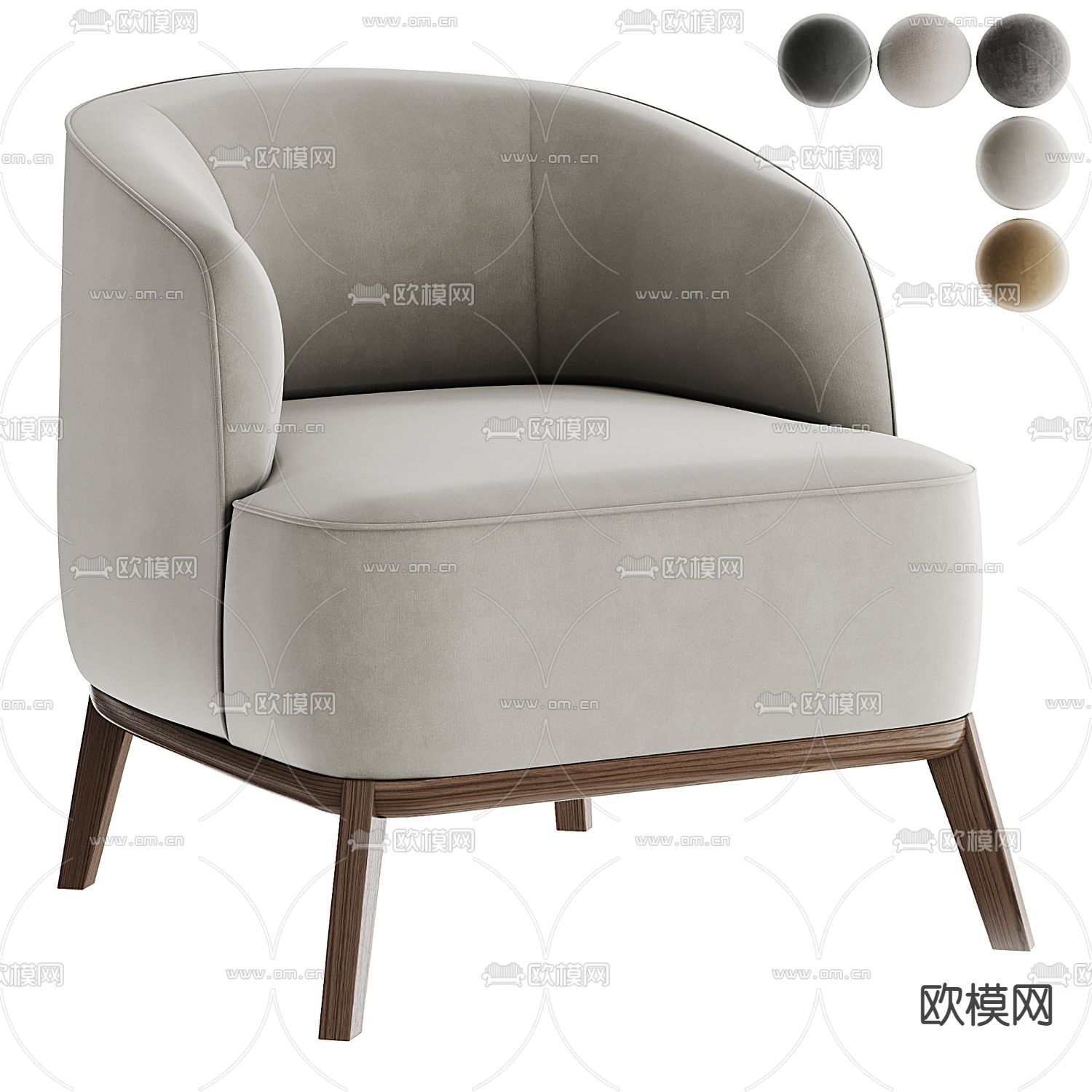 megan 休闲沙发椅3d模型下载_ID12167382_3dmax免费模型-欧模网
