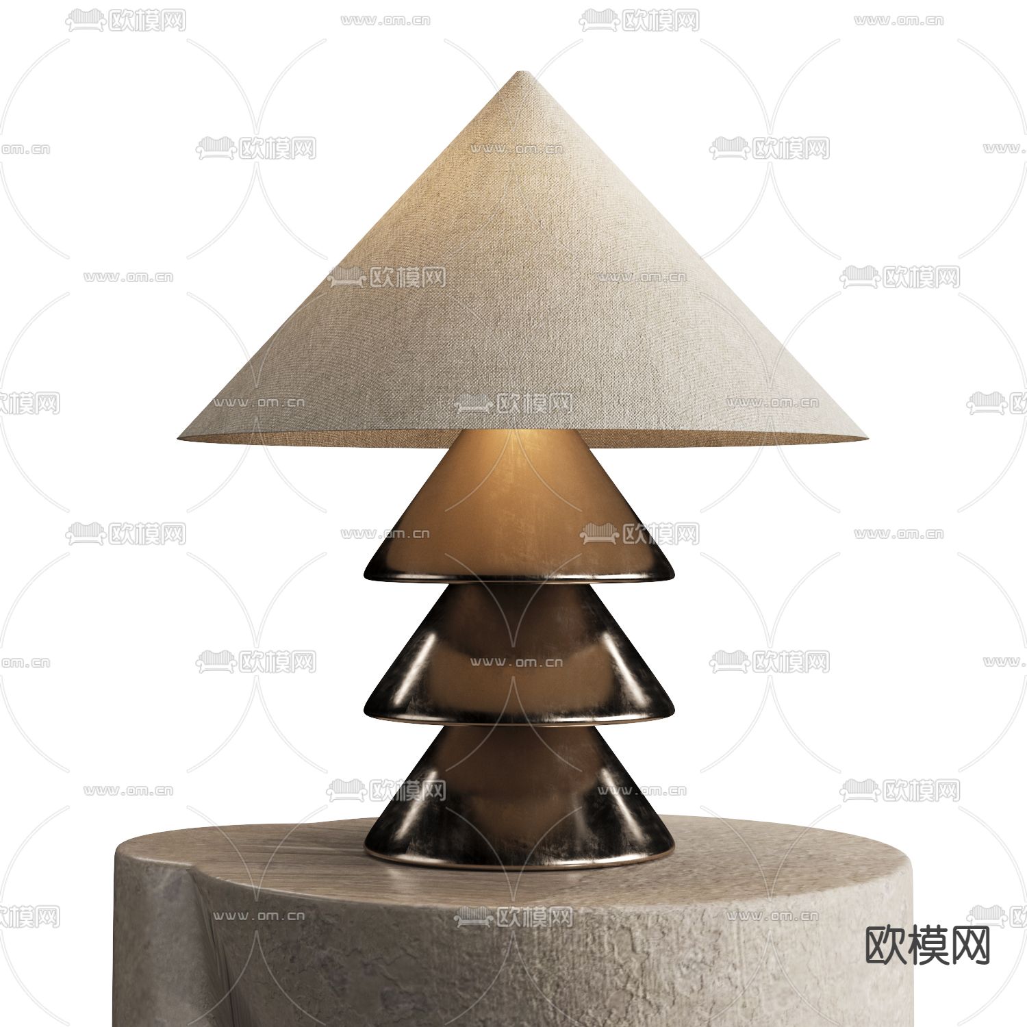 FLOS 锥形台灯3d模型下载