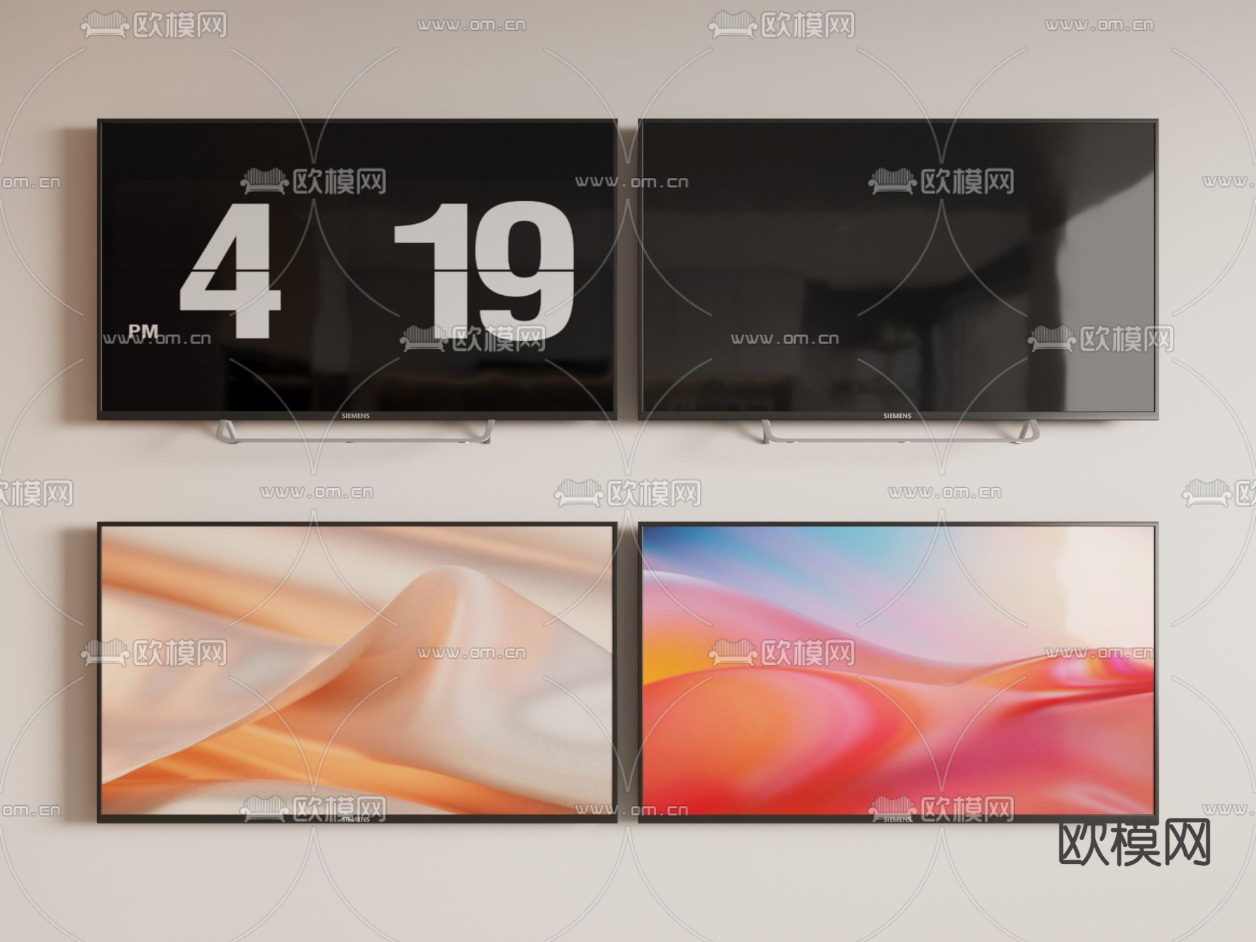 显示器 电视机su模型下载（渲染图1）