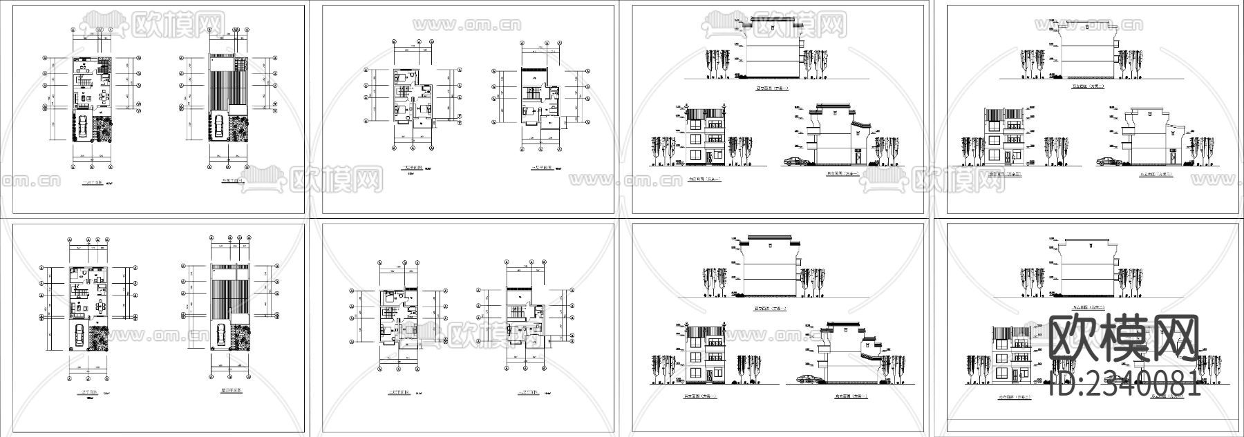 居民楼CAD施工图下载（渲染图1）