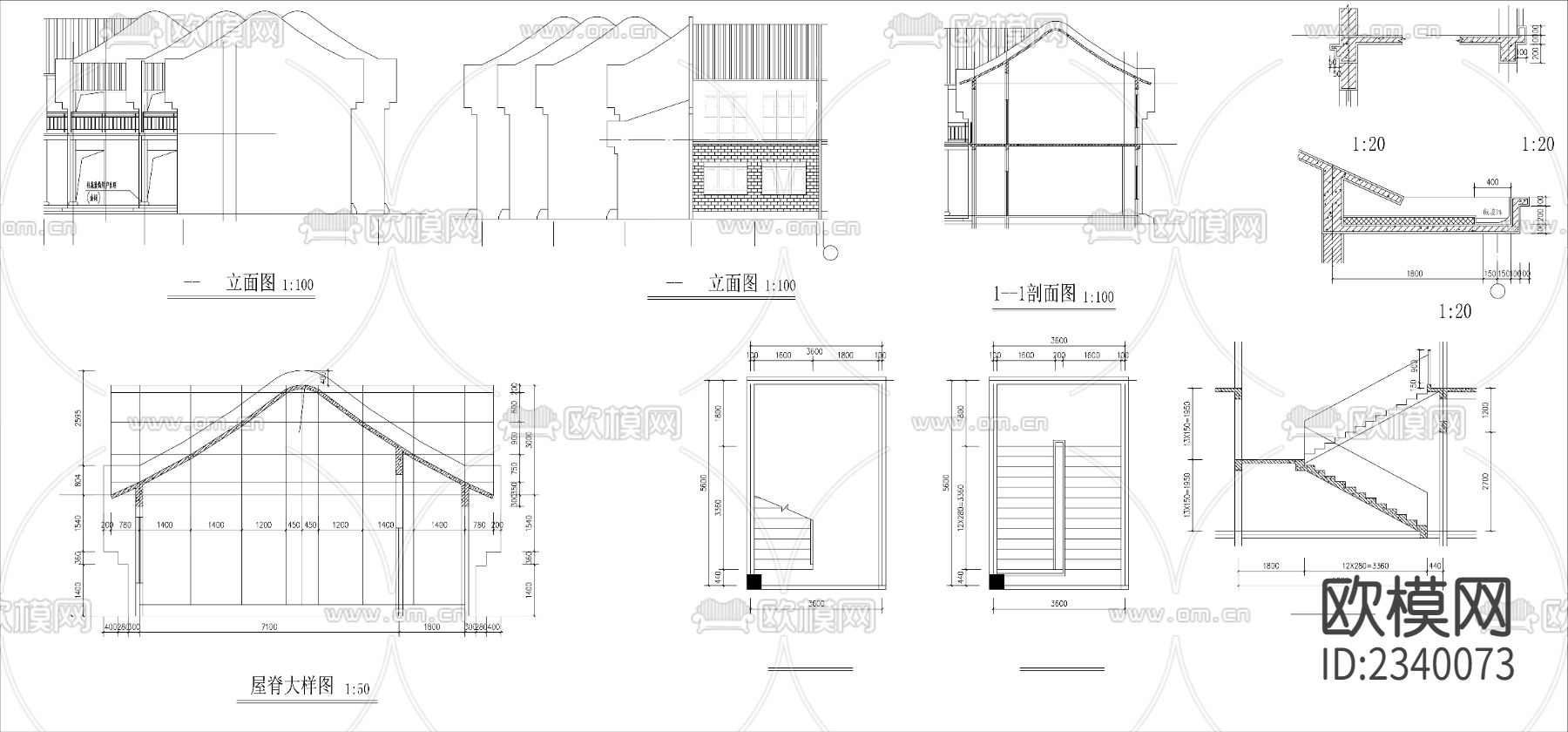 大酒店建筑CAD施工图下载（渲染图2）