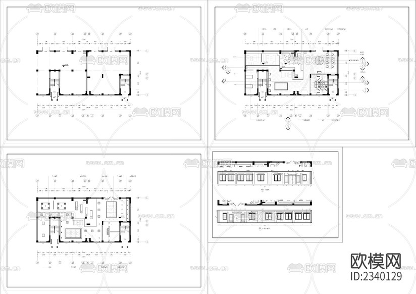 售樓部裝修建筑CAD施工圖下載(渲染圖1)
