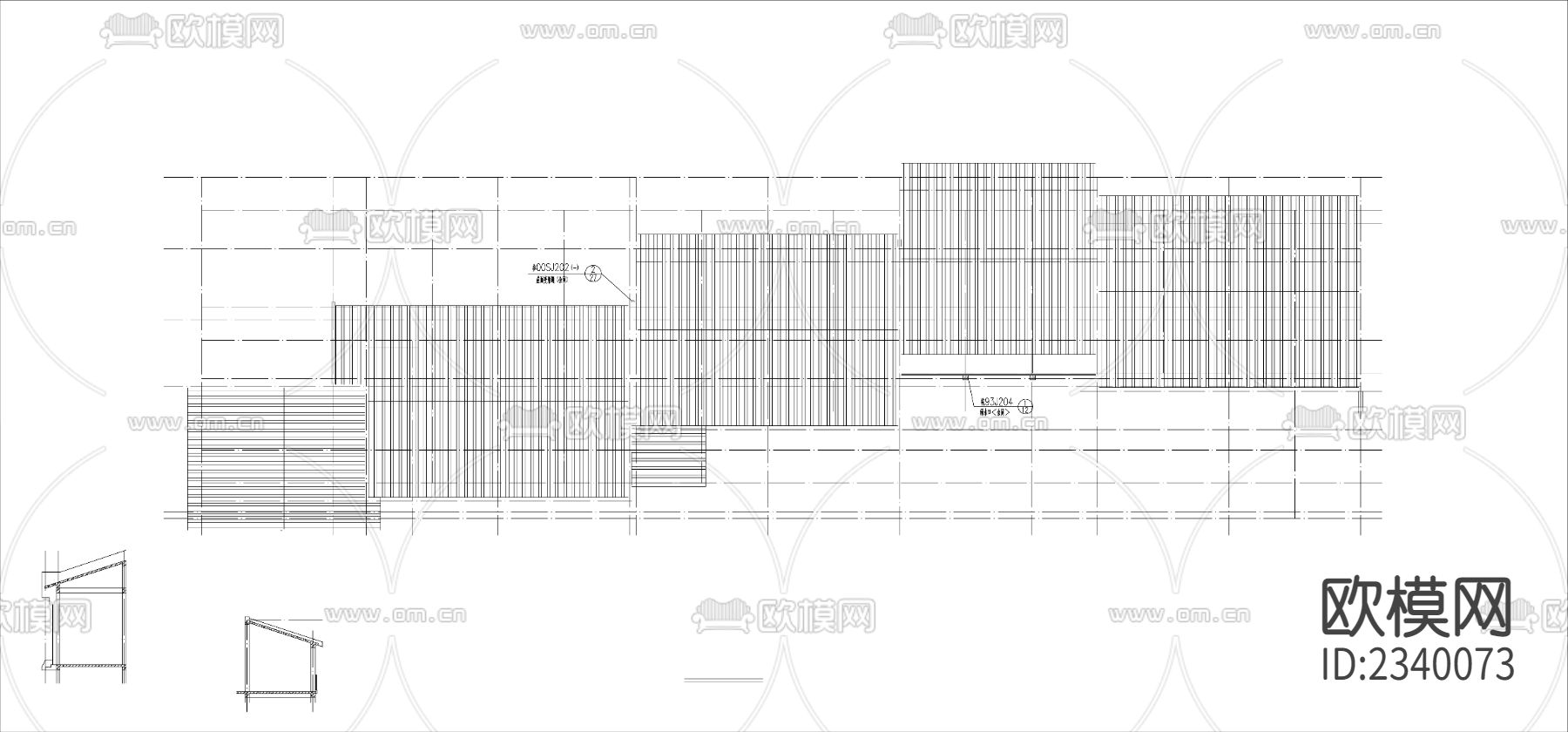 大酒店建筑CAD施工图下载（渲染图5）