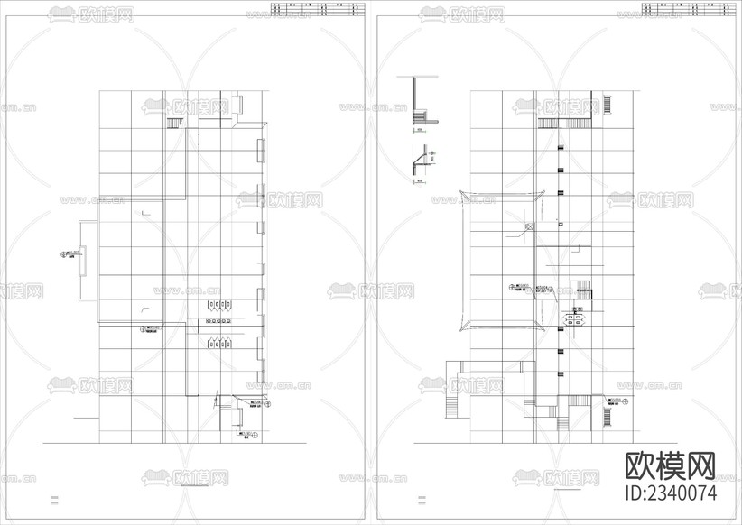 建筑CAD施工圖下載(渲染圖4)