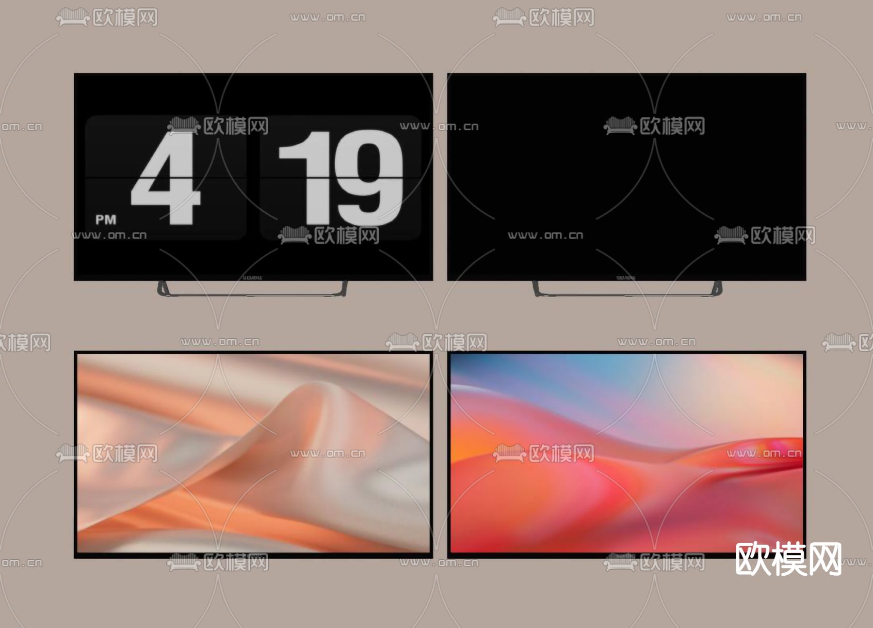 显示器 电视机su模型下载（渲染图2）