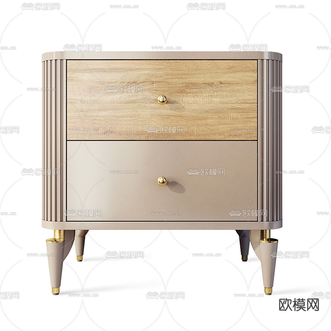 现代电视柜 床头柜3d模型下载（渲染图2）