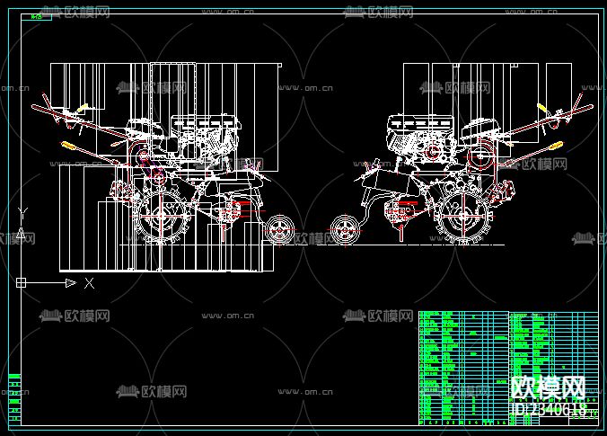 田园耕作机总装配节点大样下载