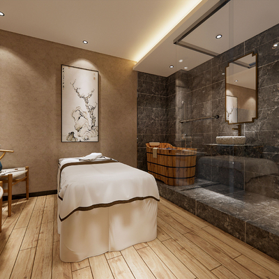  新中式美容SPAsu模型 