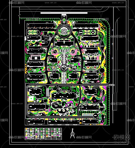 某小区环境设计平面CAD施工图下载