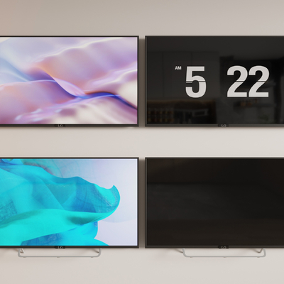  显示器 电视机su模型 