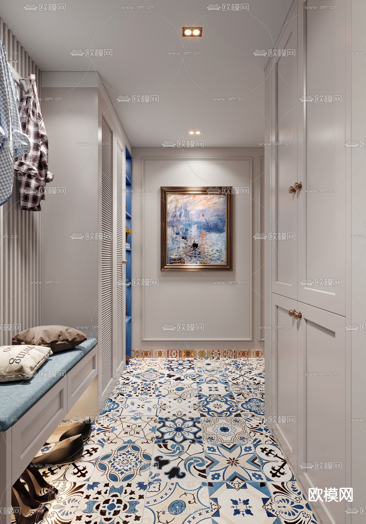 地中海客餐厅3d模型下载（渲染图4）