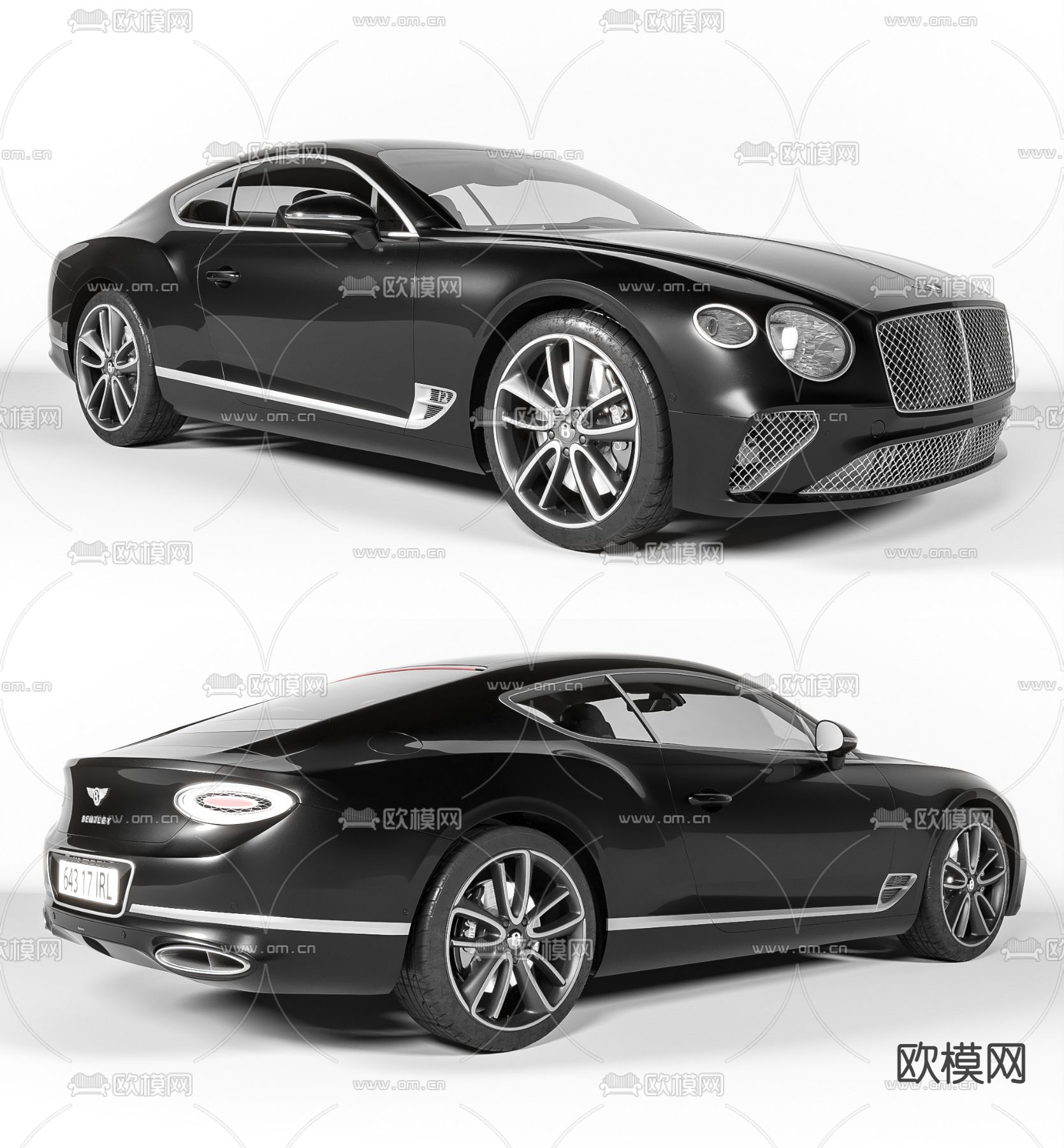 BENTLEY 汽车 跑车3d模型下载（渲染图1）