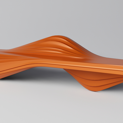  现代景观座椅异形座椅su模型 