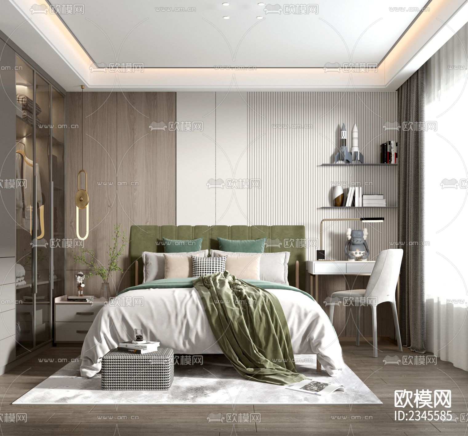 商品房cad平面布置图下载（渲染图9）