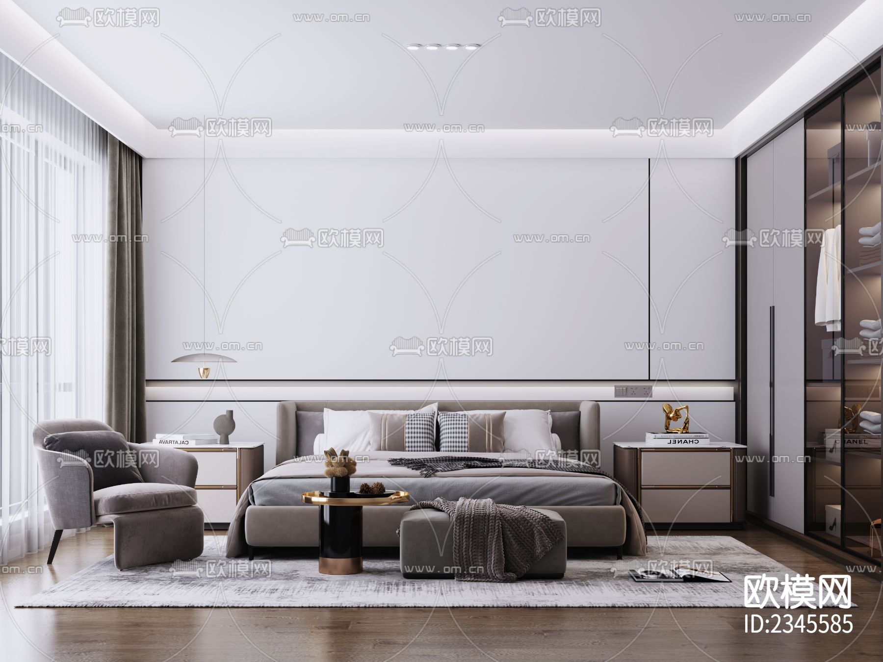 商品房cad平面布置图下载（渲染图7）