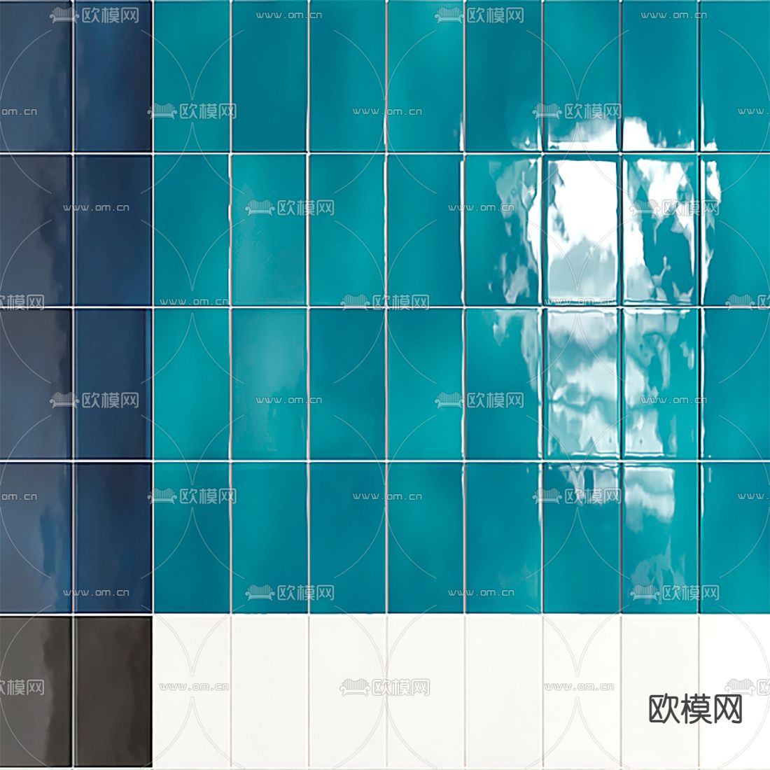 瓷砖瓷片 墙砖 彩砖3d模型下载（渲染图2）