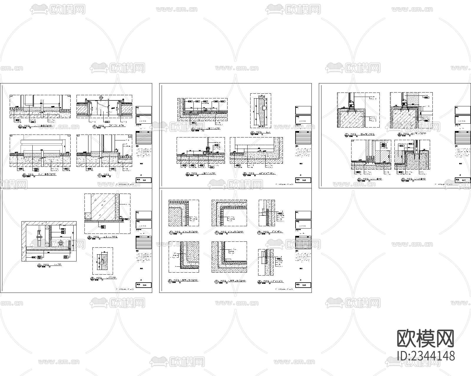 住宅平面布置CAD施工图下载（渲染图3）