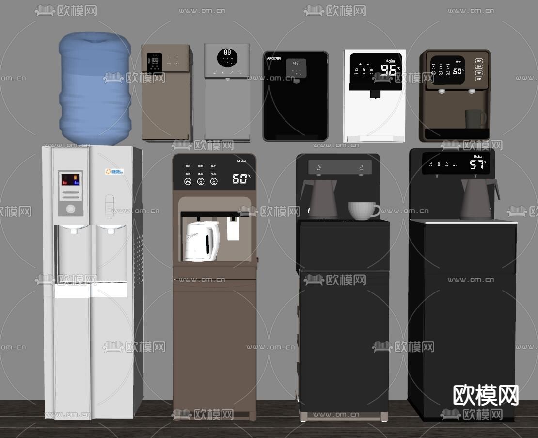 饮水机 直饮水机 净水器su模型下载（渲染图2）