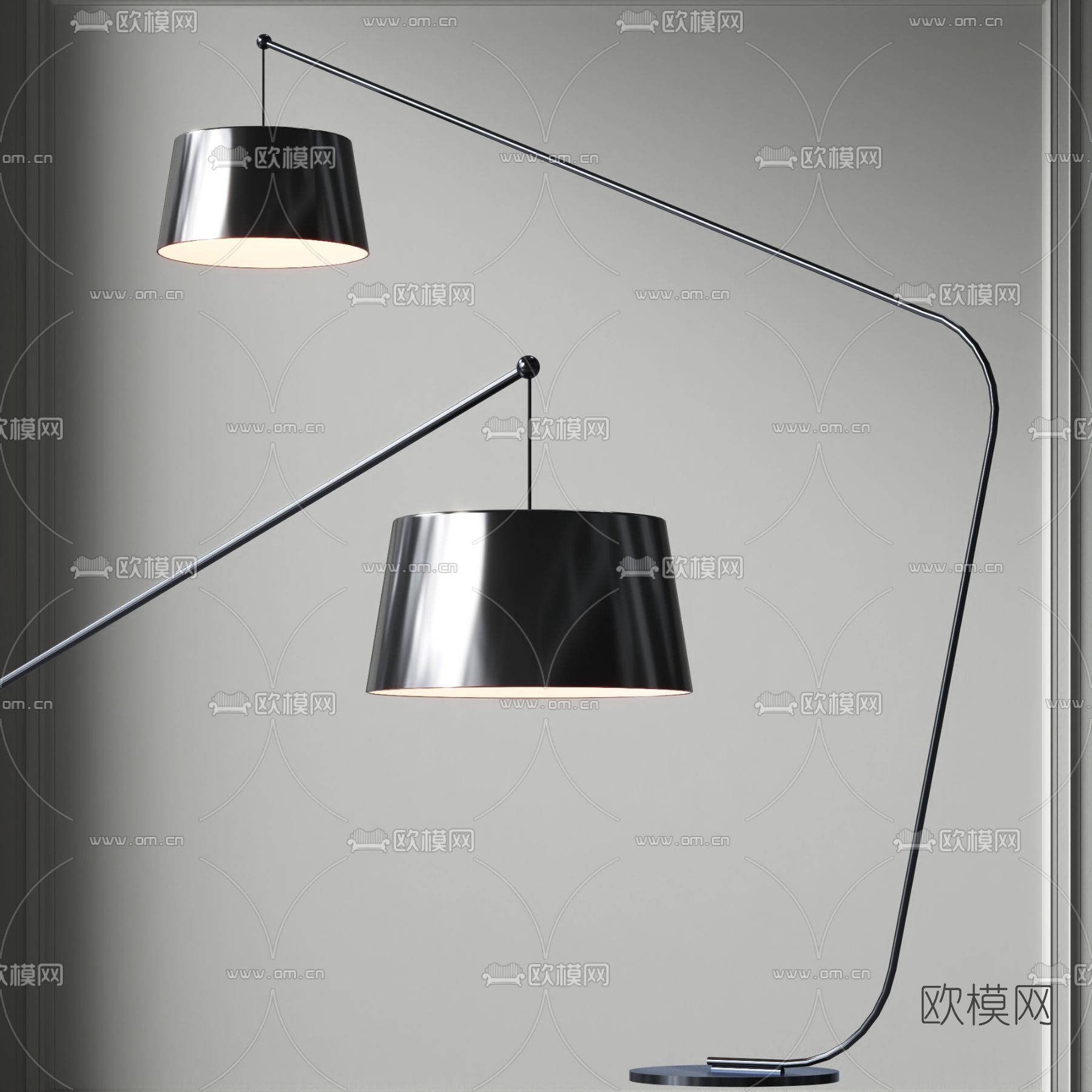 现代落地灯3d模型下载_ID12176671_3dmax免费模型-欧模网