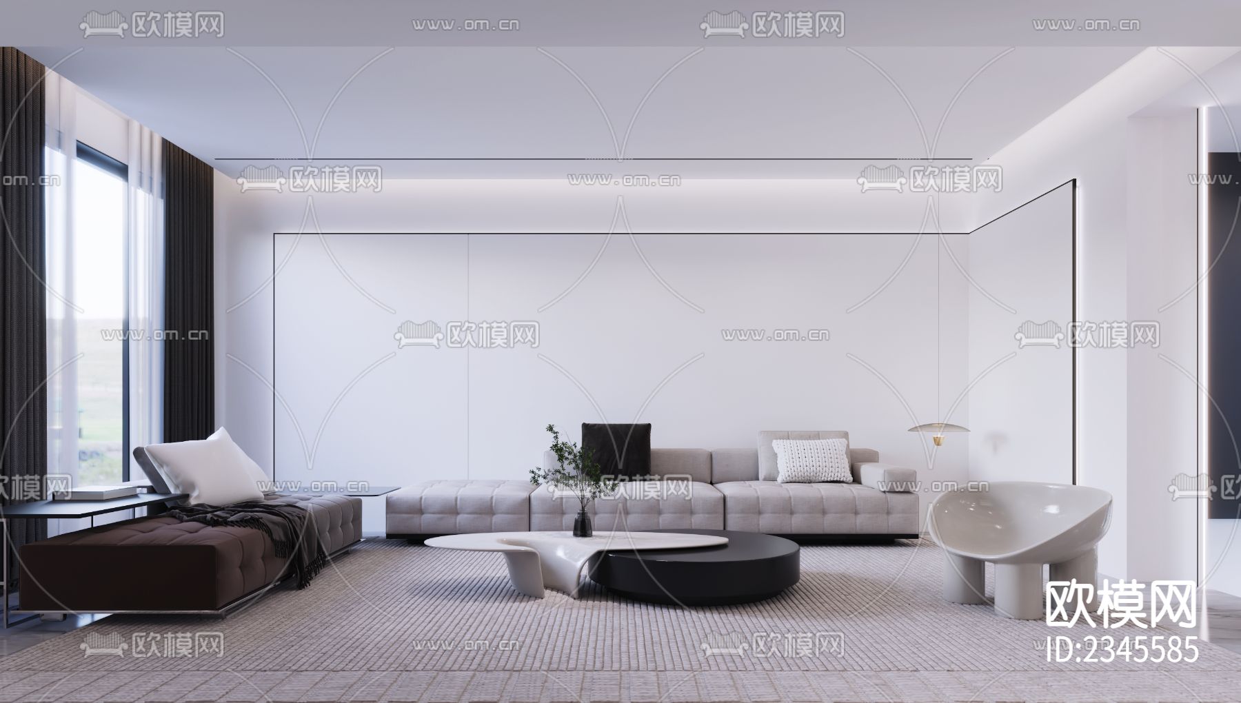 商品房cad平面布置图下载（渲染图10）