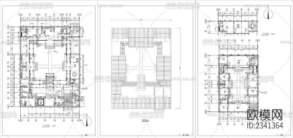 8.四合院建筑設計CAD施工圖下載(渲染圖5)