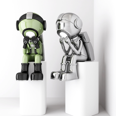  现代潮玩雕塑摆件su模型 