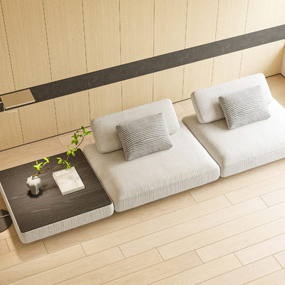  Minotti 现代双人沙发su模型 