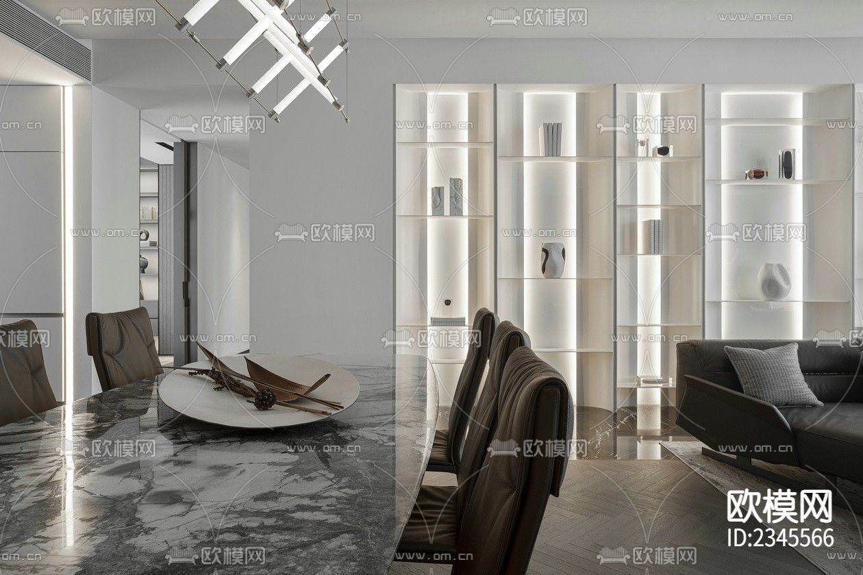 商品房cad平面布置图下载（渲染图8）