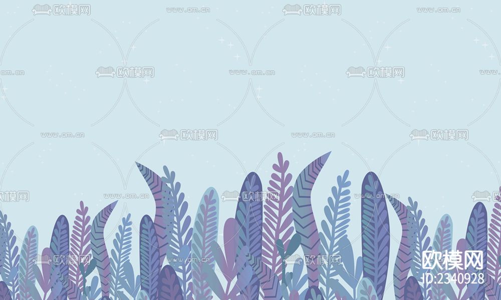 绘画草丛壁纸
