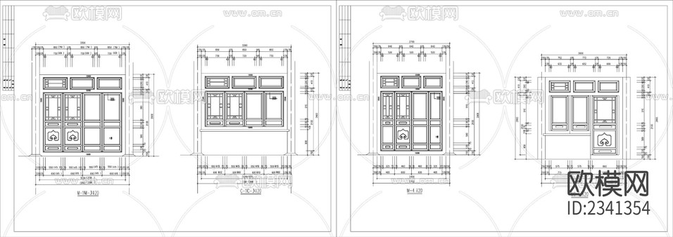 四合院建筑設(shè)計(jì)CAD施工圖下載(渲染圖6)