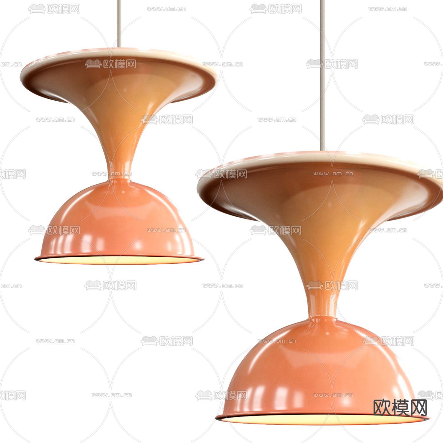 FLOS 现代轻奢吊灯3d模型下载（渲染图1）