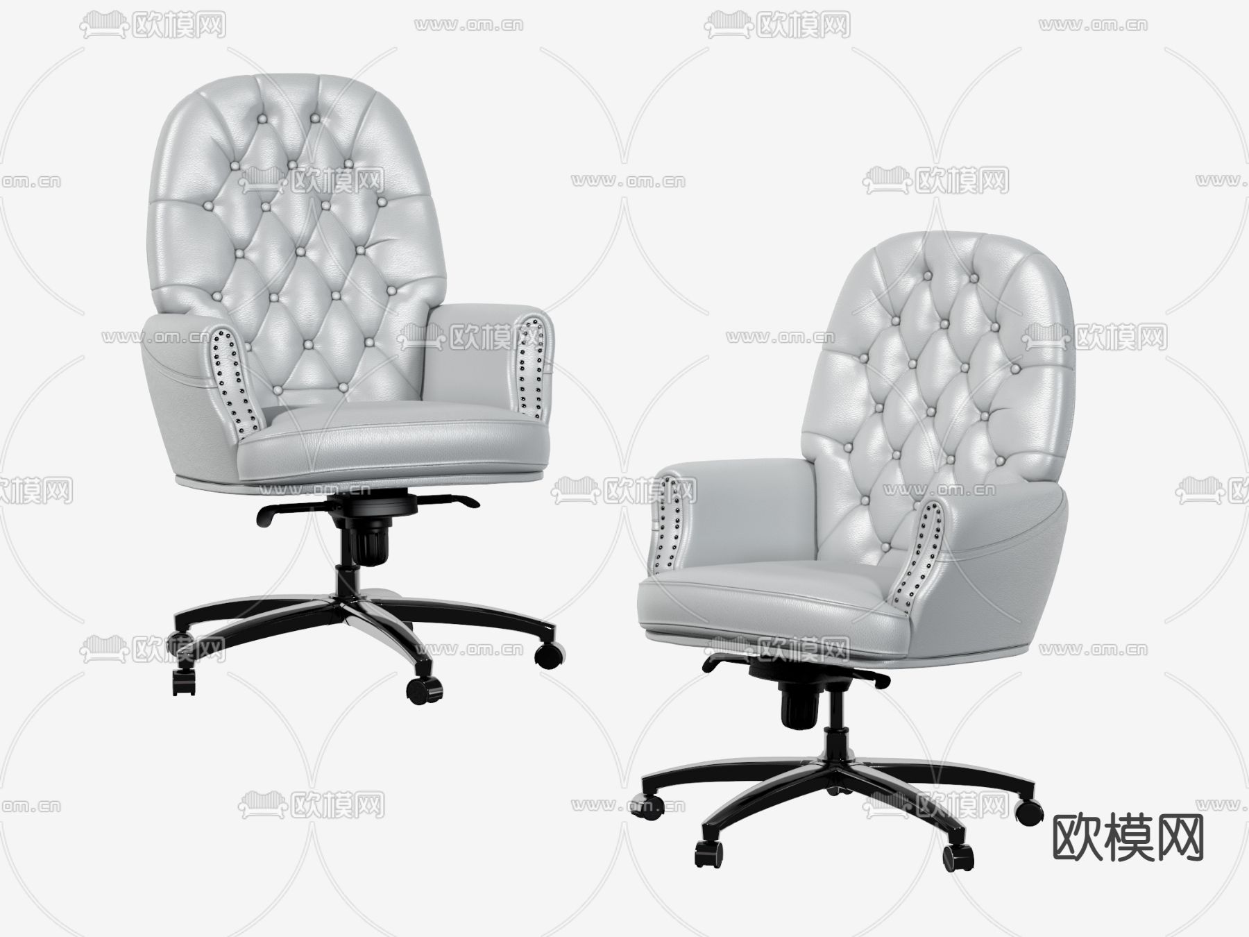 欧式大班椅 办公椅3d模型下载