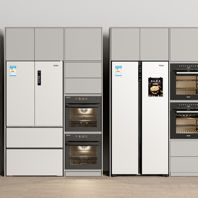  冰箱 双门冰箱 迷你小冰箱su模型 