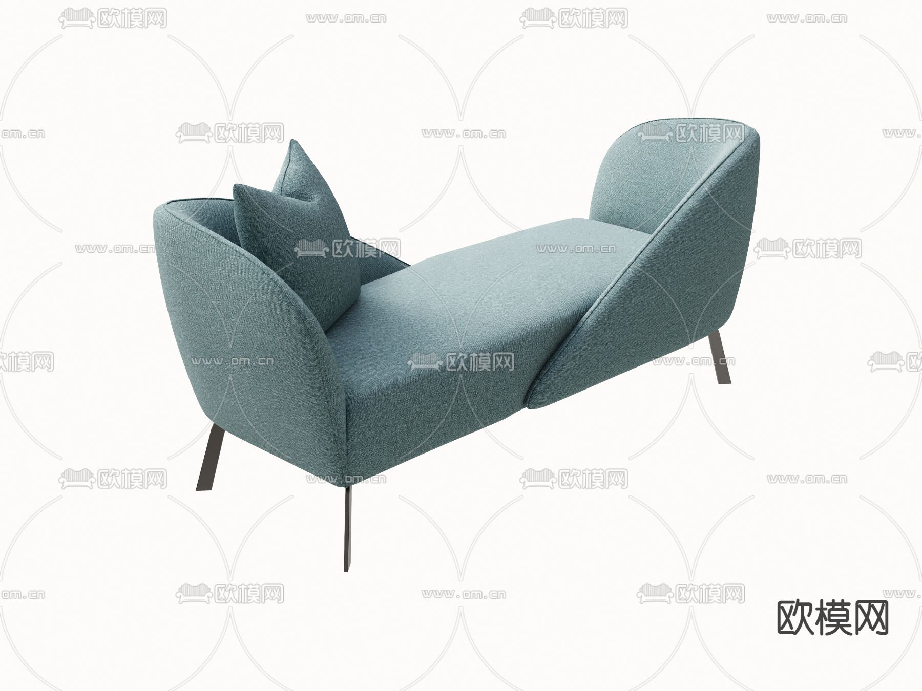 现代贵妃椅su模型