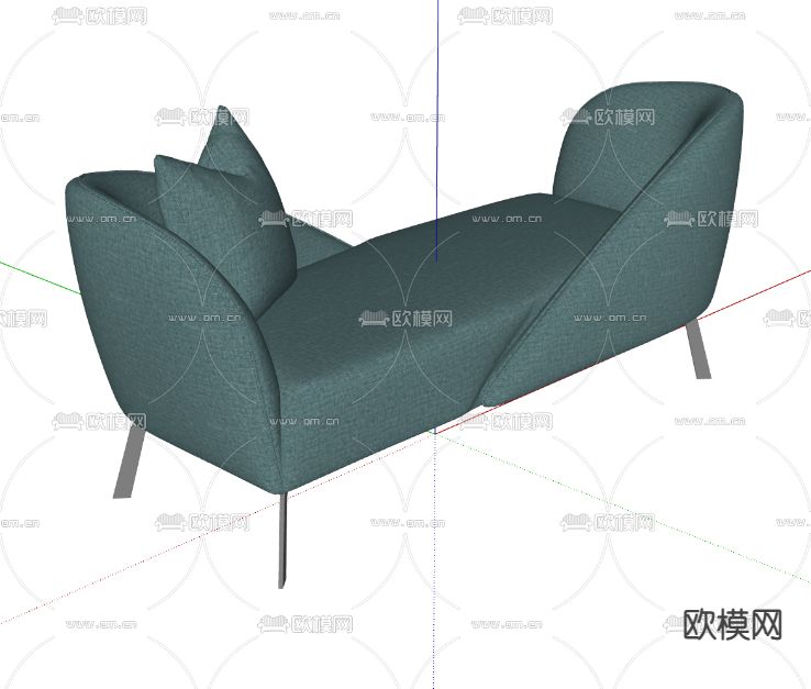 现代贵妃椅su模型