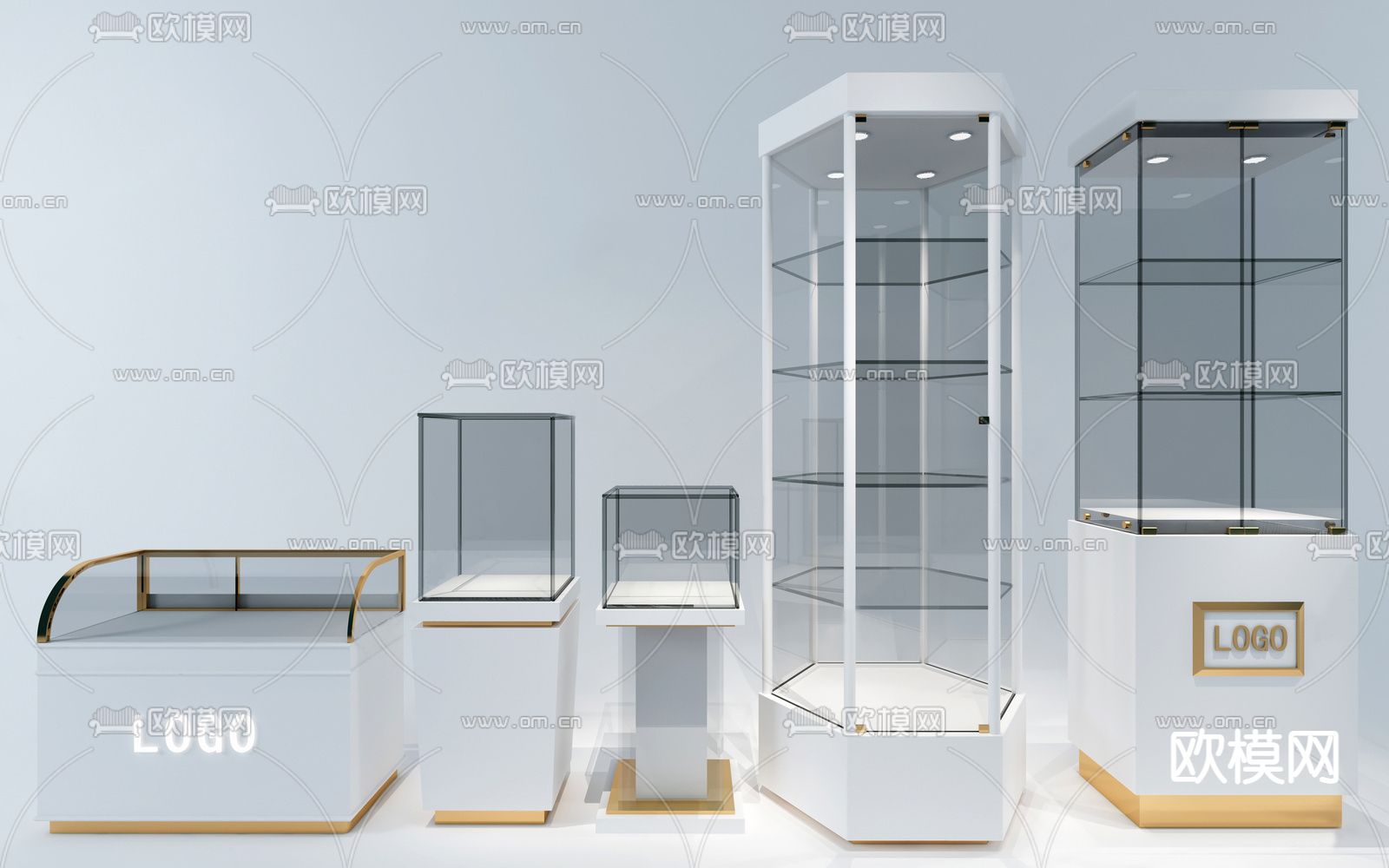 现代玻璃展示柜su模型下载_ID12175089_sketchup模型下载-欧模网