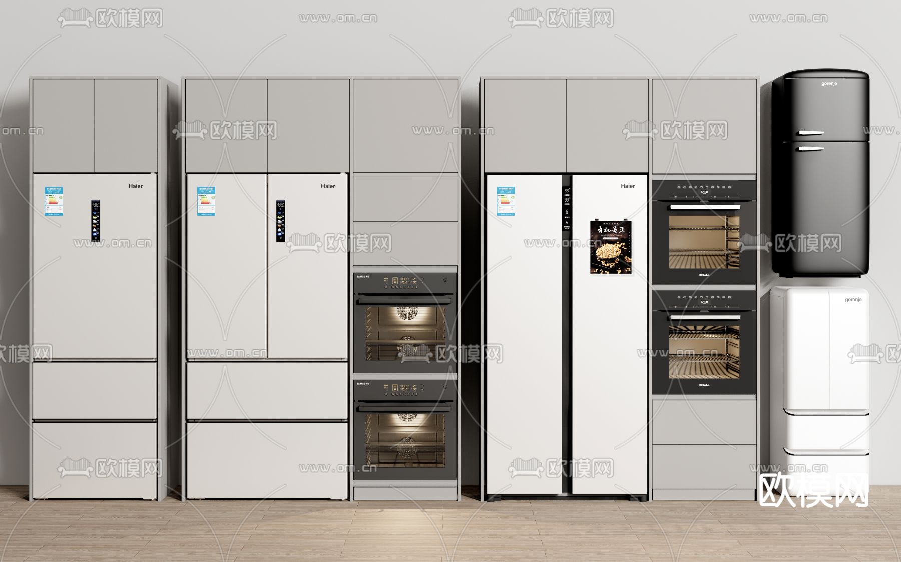 冰箱 双门冰箱 迷你小冰箱su模型下载（渲染图1）