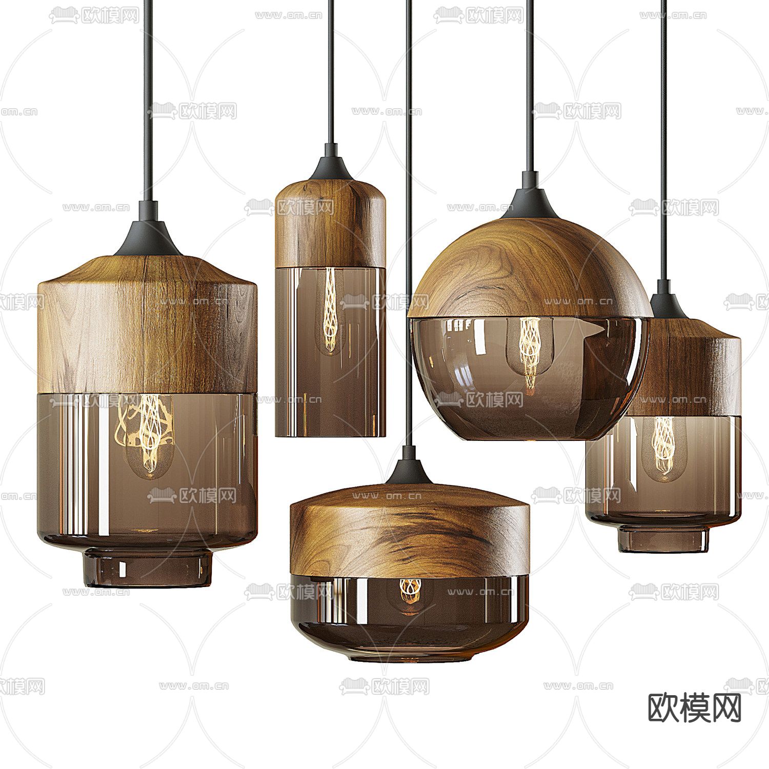 FLOS 组合吊灯3d模型下载