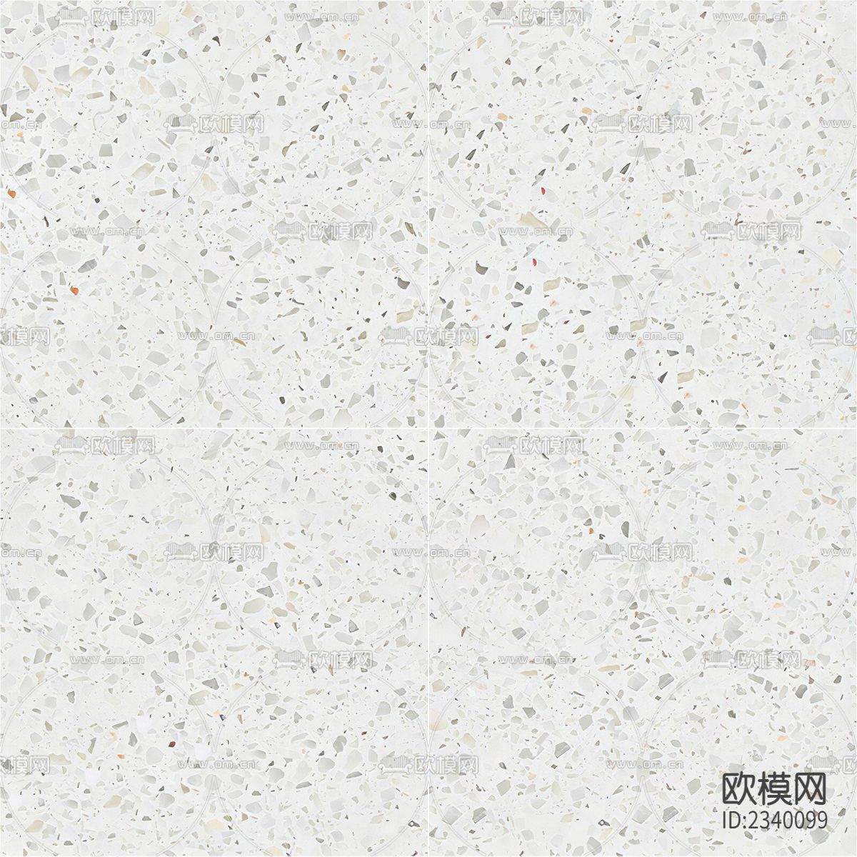 600*600乳白色小颗粒水磨石