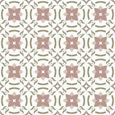  复古小众花砖贴图 