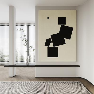 现代装饰挂画su模型