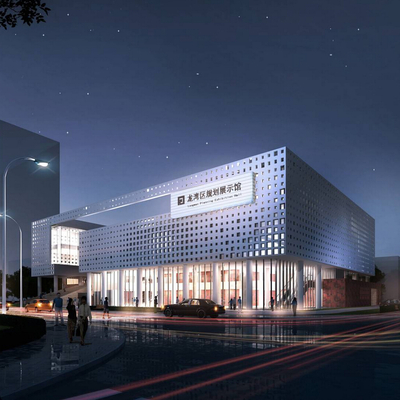 现代博物馆su模型