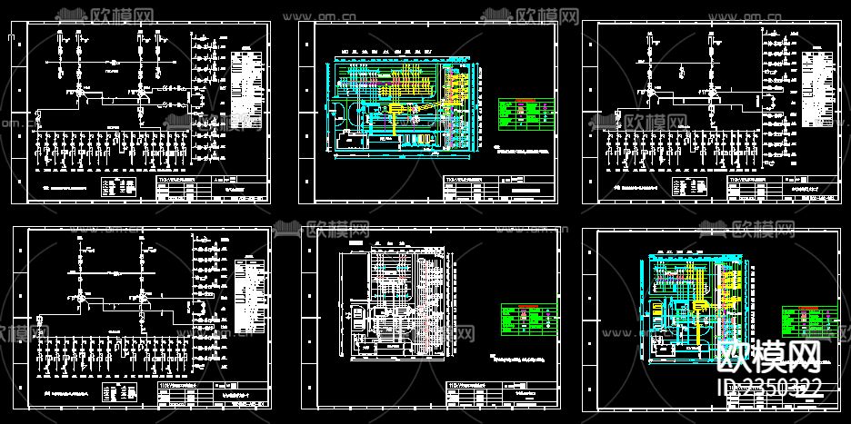 110kV变电站CAD施工图下载（渲染图1）