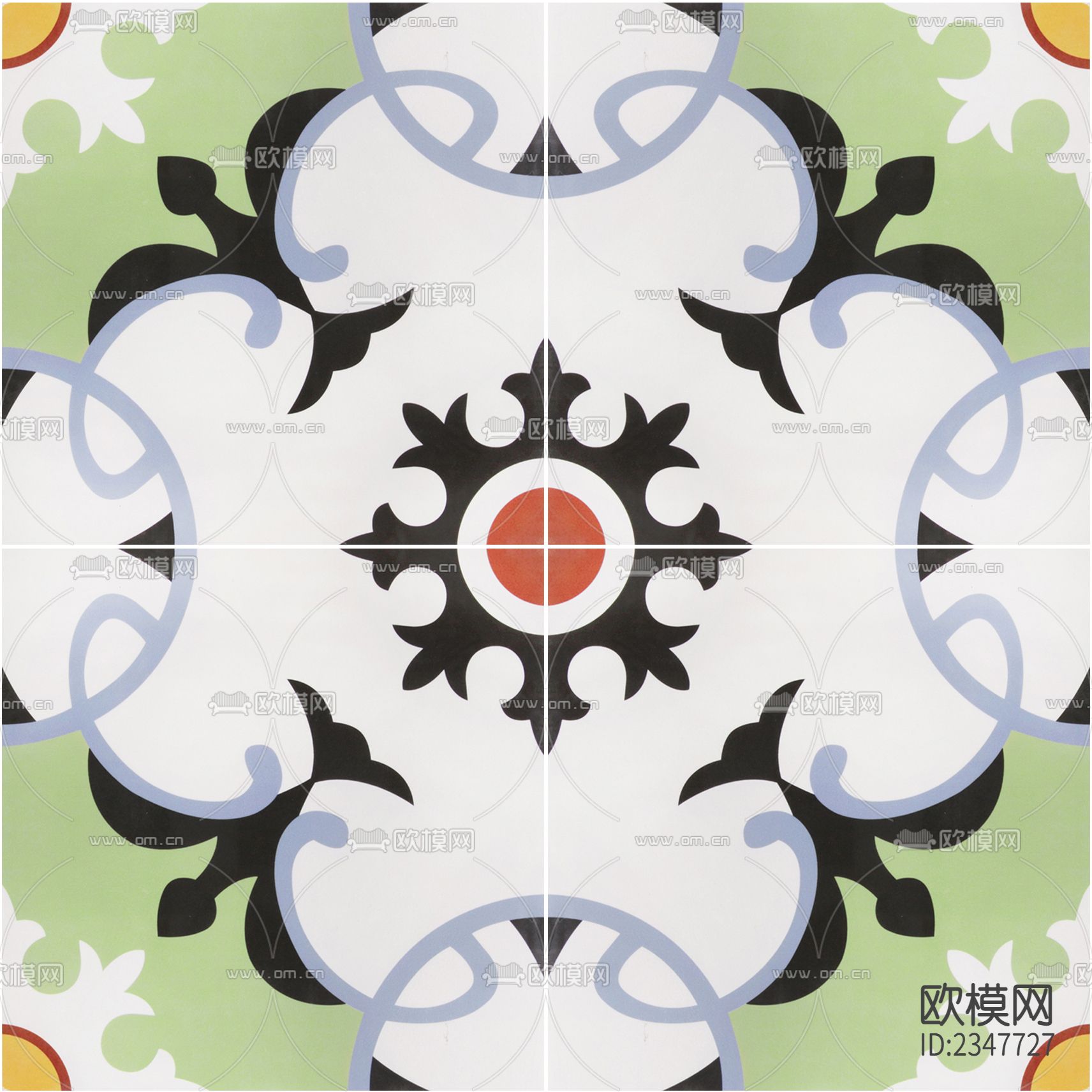 复古小众花砖