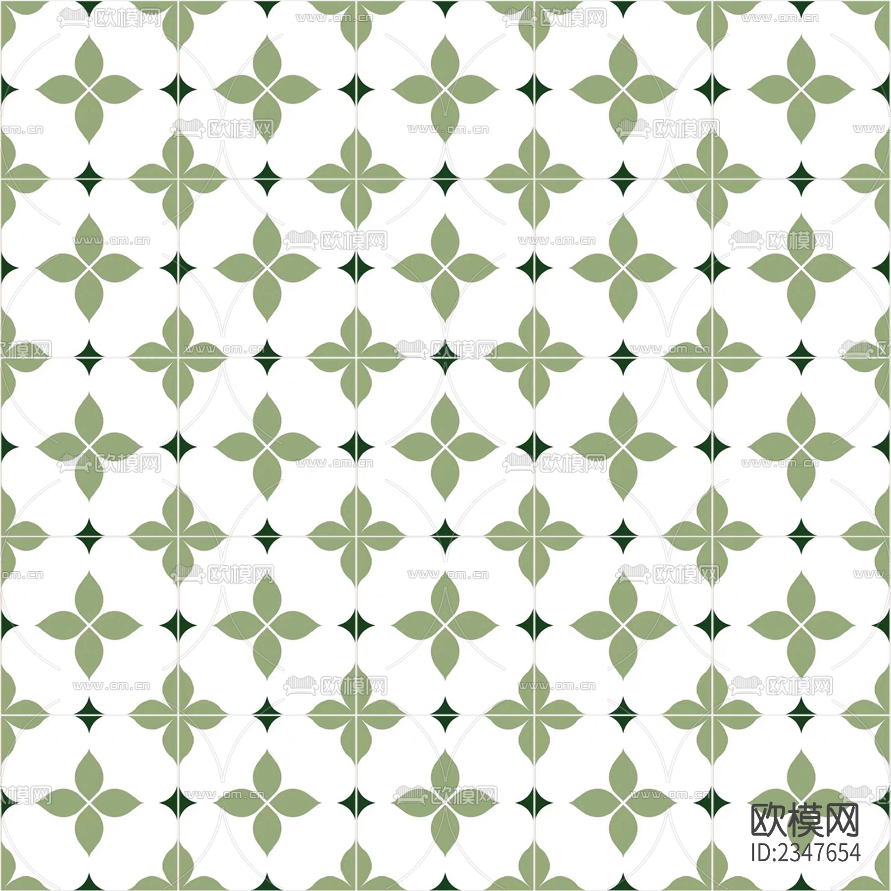 复古小众花砖贴图下载