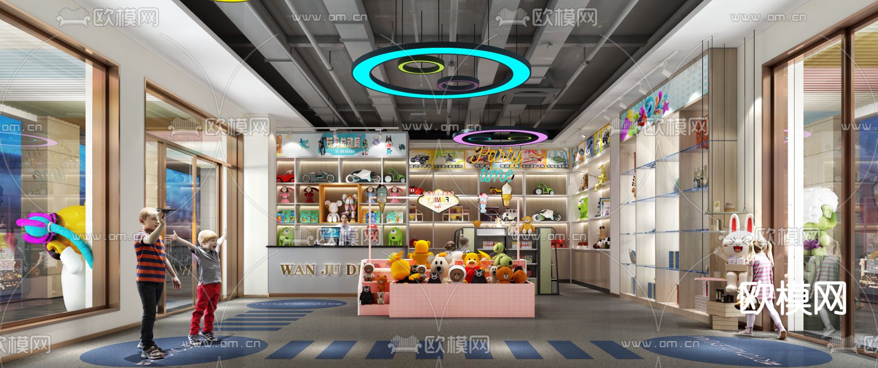儿童玩具店 售卖店3d模型下载（渲染图1）