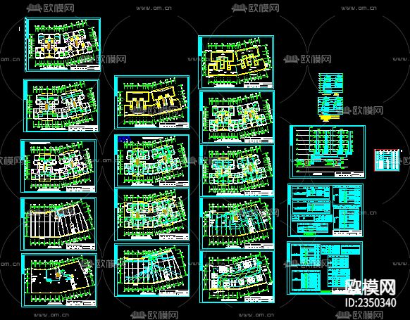 某多层住宅强弱电cad施工图下载（渲染图4）